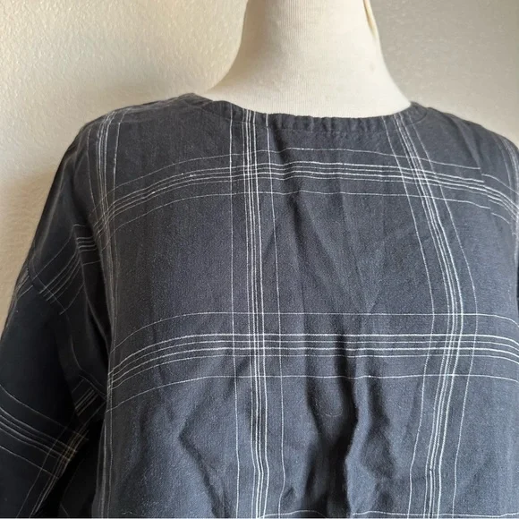 Eileen Fisher Box Organic Linen Sz‎ XS Top - Picture 3 of 10